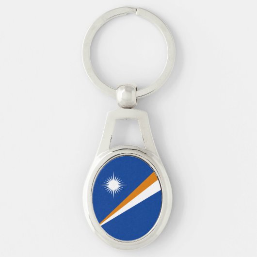 Vlag van Marshalleilanden Sleutelhanger (Voorkant)