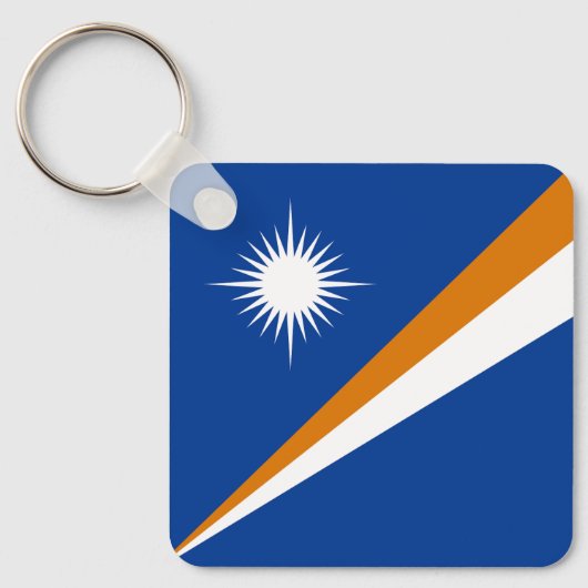 Vlag van Marshalleilanden Sleutelhanger (Voorkant)