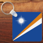 Vlag van Marshalleilanden Sleutelhanger (Voorkant)