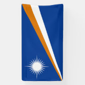 Vlag van Marshalleilanden Spandoek (Verticaal)