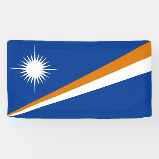 Vlag van Marshalleilanden Spandoek (Horizontaal)
