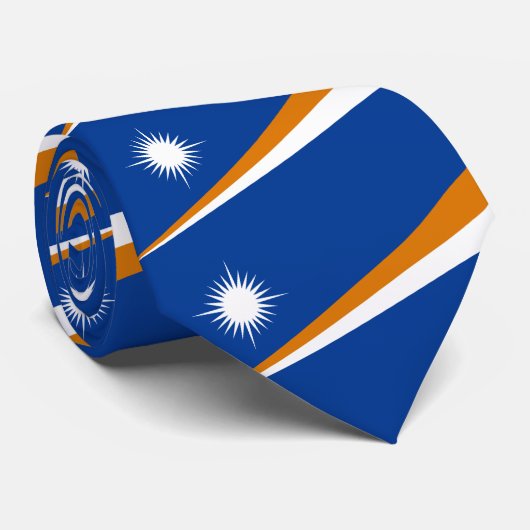 Vlag van Marshalleilanden Stropdas (Opgerold)