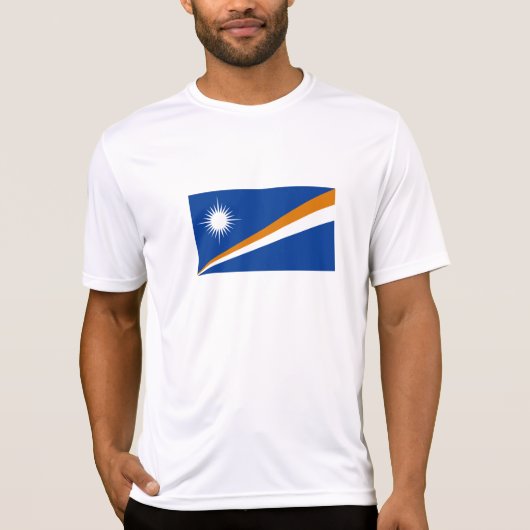 Vlag van Marshalleilanden T-shirt (Voorkant)