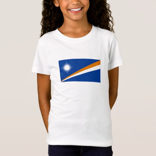 Vlag van Marshalleilanden T-shirt (Voorkant)
