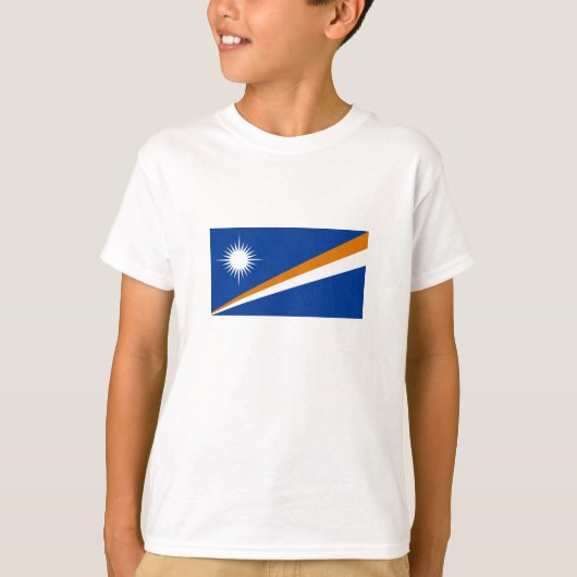 Vlag van Marshalleilanden T-shirt (Voorkant)