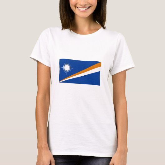 Vlag van Marshalleilanden T-shirt (Voorkant)