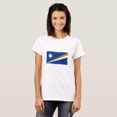 Vlag van Marshalleilanden T-shirt (Voorkant volledig)