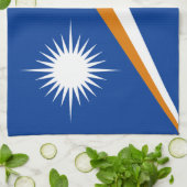 Vlag van Marshalleilanden Theedoek (Gevouwen)