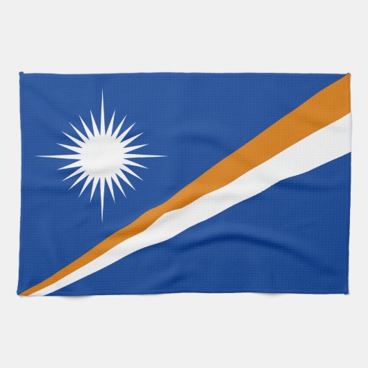 Vlag van Marshalleilanden Theedoek (Horizontaal)