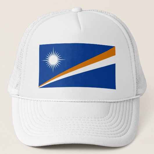 Vlag van Marshalleilanden Trucker Pet (Voorkant)