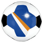 Vlag van Marshalleilanden Voetbal (Gedraaid)