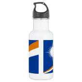 Vlag van Marshalleilanden Waterfles (Achterkant)