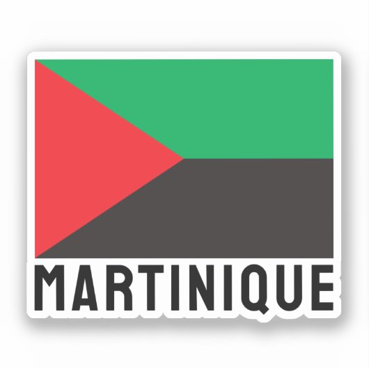 Vlag van Martinique (2023) Sticker (Voorkant)