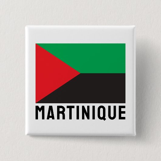 Vlag van Martinique (2023) Vierkante Button 5,1 Cm (Voorkant)