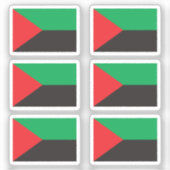 Vlag van Martinique Collectie pack van 6 Sticker (Voorkant)
