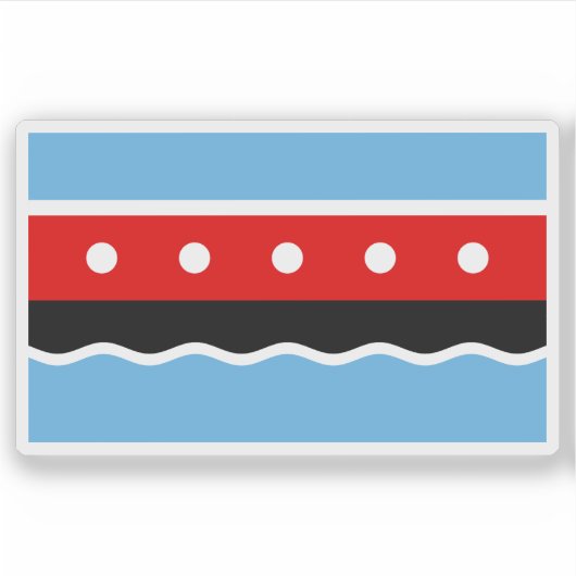 Vlag van Maryhill, Schotland Sticker (Voorkant)