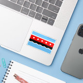 Vlag van Maryhill, Schotland Sticker (Laptop met iPhone)