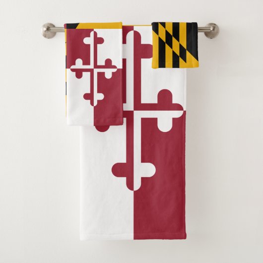 Vlag van Maryland Bad Handdoek (Insitu)