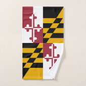 Vlag van Maryland Bad Handdoek (Handdoek)