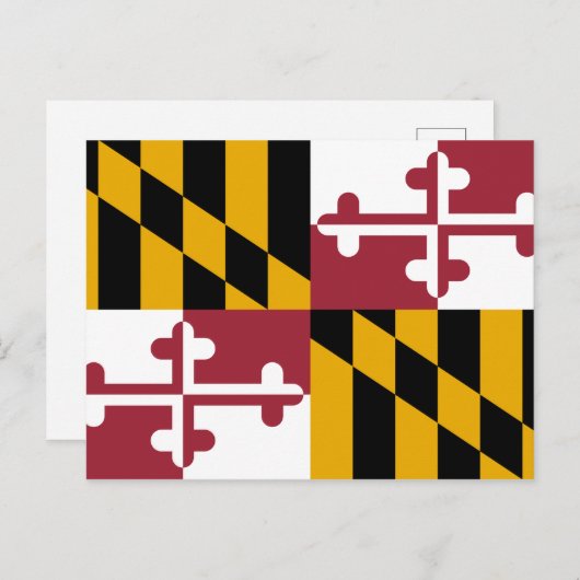 Vlag van Maryland Briefkaart (Voorkant / Achterkant)