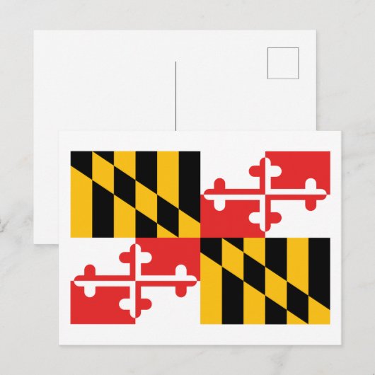 Vlag van Maryland Briefkaart (Voorkant / Achterkant)