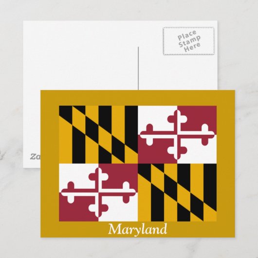 Vlag van Maryland Briefkaart (Voorkant / Achterkant)