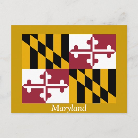 Vlag van Maryland Briefkaart (Voorkant)