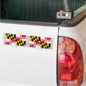 Vlag van Maryland Bumpersticker (Op Truck)