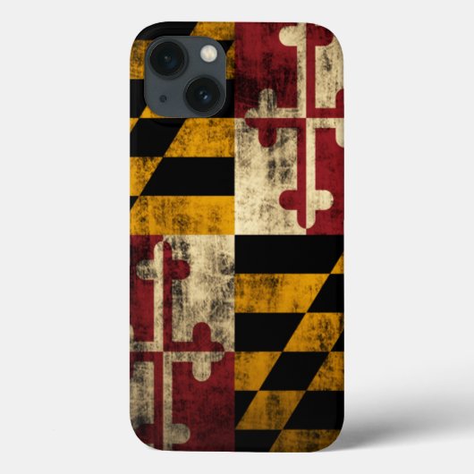  vlag van Maryland Case-Mate iPhone Case (Achterkant)