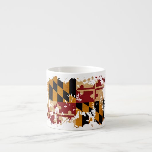 Vlag van Maryland Espresso Kop (Voorkant)