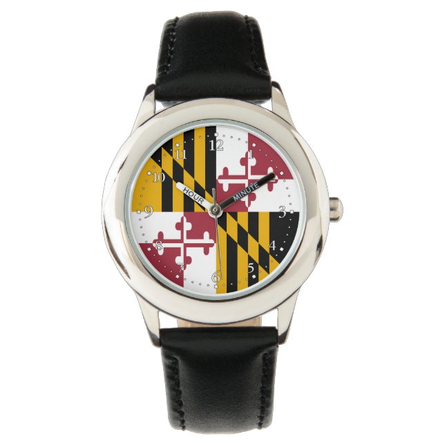 Vlag van Maryland Horloge (Voorkant)
