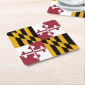 Vlag van Maryland Kartonnen Onderzetters (Schuin)