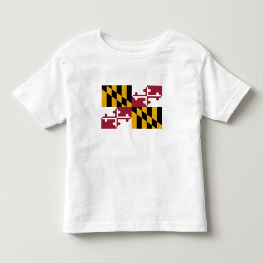 Vlag van Maryland Kinder Shirts (Voorkant)