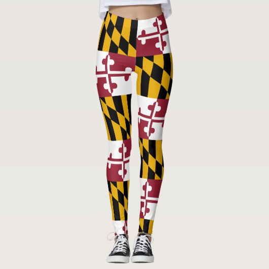 Vlag van Maryland Leggings (Voorkant)