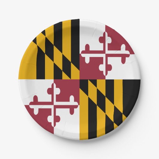 Vlag van Maryland Papieren Bordje (Voorkant)