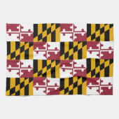 Vlag van Maryland Pattern Theedoek (Horizontaal)