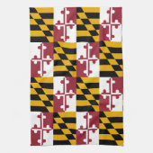 Vlag van Maryland Pattern Theedoek (Verticaal)