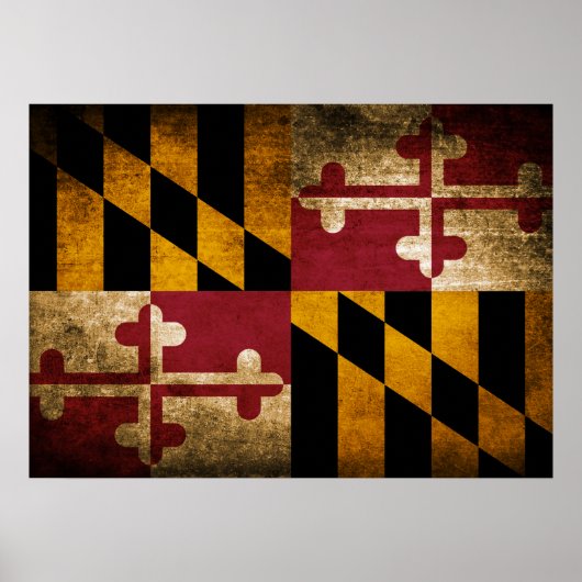  vlag van Maryland Poster (Voorkant)