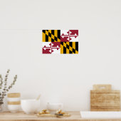 Vlag van Maryland Poster (Keuken)