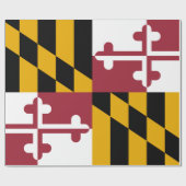 Vlag van Maryland-rappingpapier Cadeaupapier (Vlak)