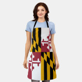 Vlag van Maryland Schort (Gedragen)