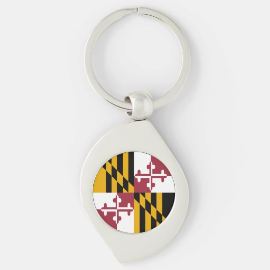 Vlag van Maryland Sleutelhanger (Voorkant)