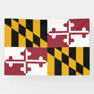 Vlag van Maryland Spandoek