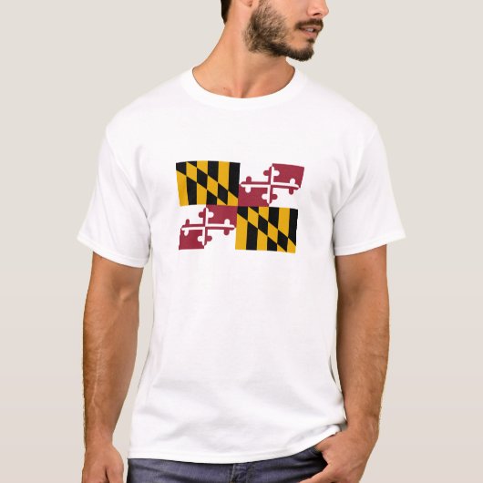 Vlag van Maryland T-shirt (Voorkant)