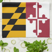 Vlag van Maryland Theedoek (Gevouwen)