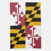 Vlag van Maryland Theedoek (Verticaal)