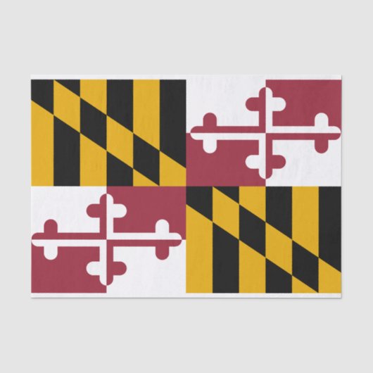 Vlag van Maryland Tissuepapier (Voorkant)