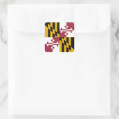 Vlag van Maryland Vierkante Sticker (Tas)