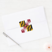 Vlag van Maryland Vierkante Sticker (Envelop)