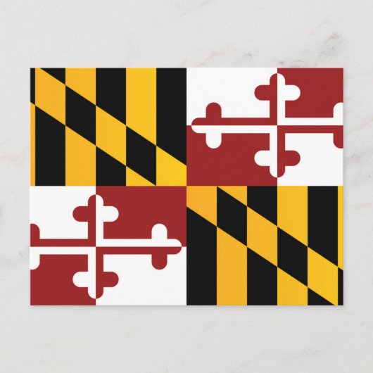 Vlag van Maryland, VS Briefkaart (Voorkant)